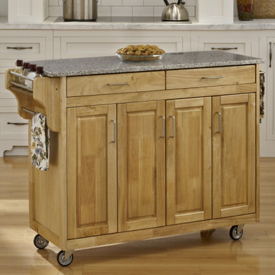 Home Styles Create-a-Cart Kitchen Cart with Granite Top