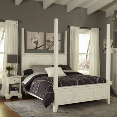 Naples Four Poster 2 Piece Bedroom Collection by Home Styles -image