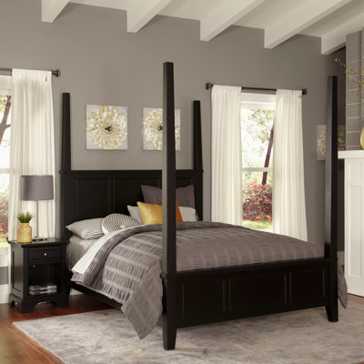 Bedford Four Poster 2 Piece Bedroom Collection by Home Styles -image