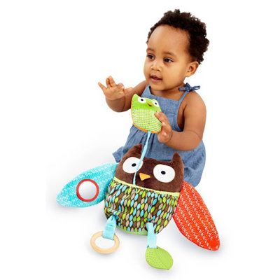 Skip Hop Treetop Friends Hug and Hide Owl Activity Toy