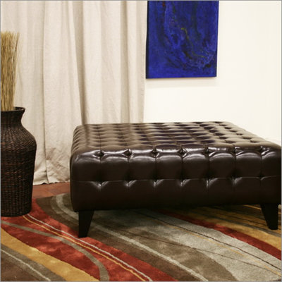 Wholesale Interiors Baxton Studio Pemberly Square Ottoman