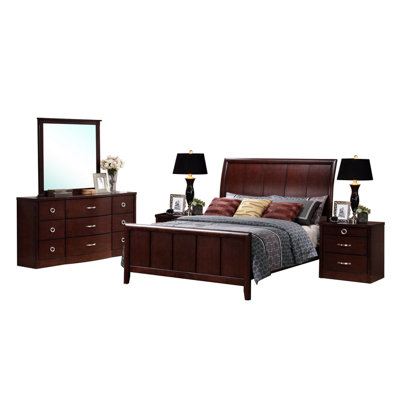 Baxton Studio Argonne King Panel Bedroom Collection by Wholesale Interiors -image