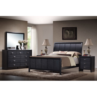 Baxton Studio Kima 5 Piece Panel Bedroom Collection by Wholesale Interiors -image