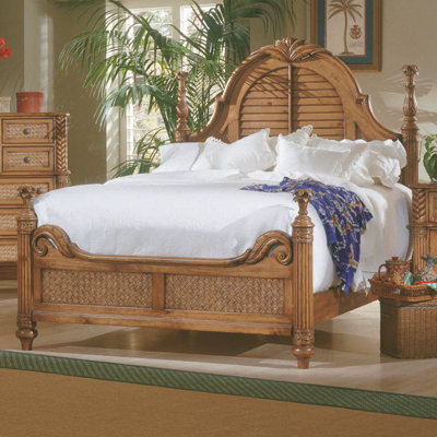 Palm Court Low Poster Bed by Progressive Furniture Inc. -image