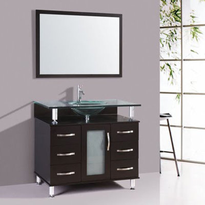 Kokols 32quot; Single Bathroom Vanity Set with Mirror amp; Reviews  Wayfair