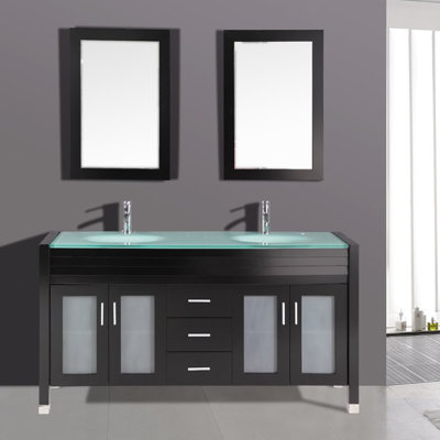 63quot; Double Bathroom Vanity Set  Wayfair