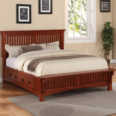 Mission Storage Slat Bed by Michael Ashton Design -image