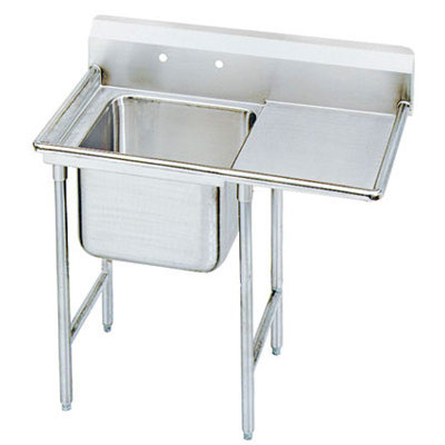 Advance Tabco 900 Series Seamless Bowl 1 Compartment Scullery Sink