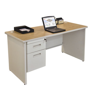 Marvel Office Furniture Pronto Single Pedestal Computer Desk