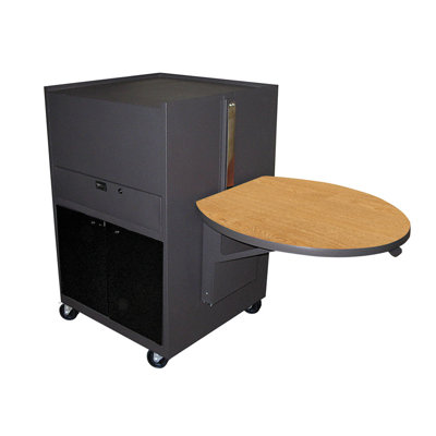 Marvel Office Furniture Zapf Office Support Media Center Cart with Acrylic Door