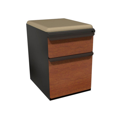 Marvel Office Furniture Zapf Mobile Pedestal File Cabinet with Seat