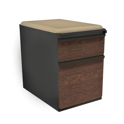 Marvel Office Furniture Zapf Mobile Pedestal File Cabinet with Seat