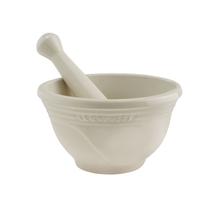 Le Creuset Large Mortar and Pestle Set in White