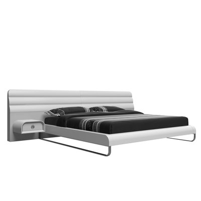 Click To Image : Liquido King Panel Bed by Whiteline Imports Now