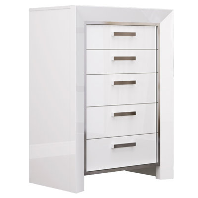 Ibiza 5 Drawer Chest by Whiteline Imports -image
