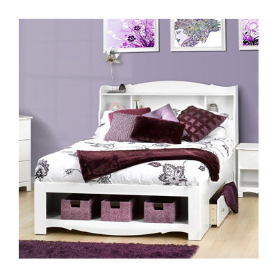 Nexera Dixie Bed in White Lacquer