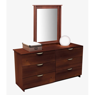 Nexera Nocce Truffle Double 6 Drawer Dresser