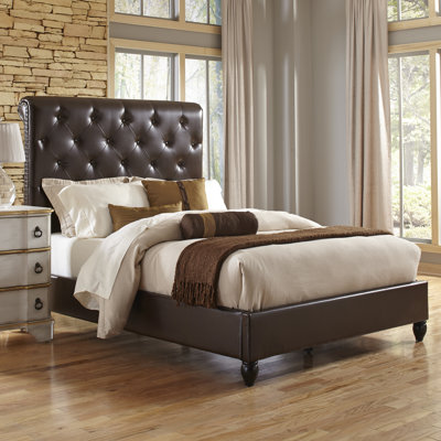 Click To Image : Sleigh Upholstered Bed by PRI Now