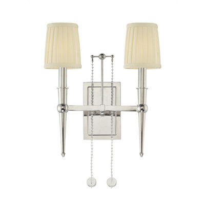 Hudson Valley Lighting Laurel  Wall Sconce in Polished Nickel
