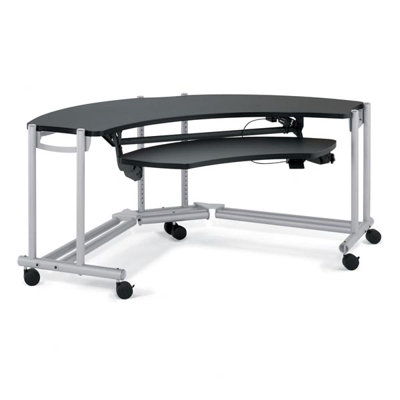 Anthro Anthro Ergonomic Desks Fit Console Wrap Around Studio Computer Workstation