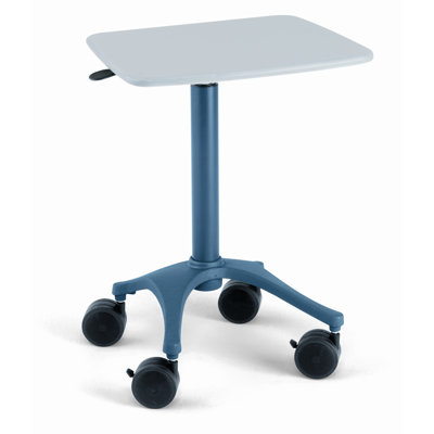 Anthro Zido Mobile Adjustable Height EMR Cart With Handle