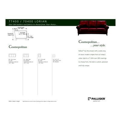 Palliser Furniture Lorian Leather Sofa