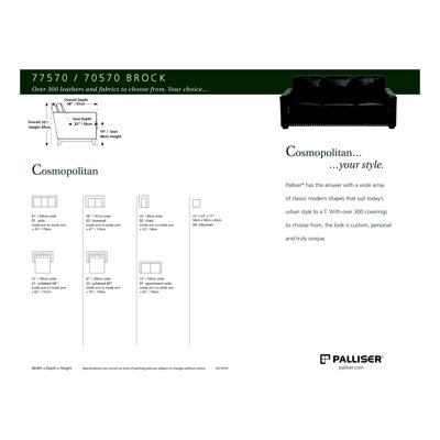 Palliser Furniture Brock Fabric Sleeper Sofa