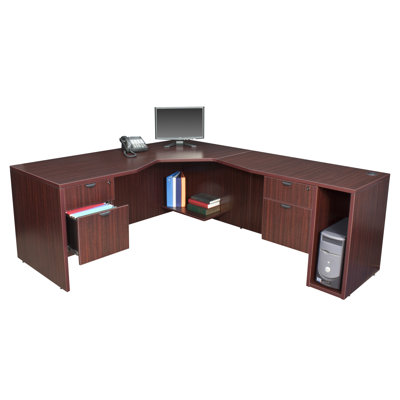 Regency Legacy 71" L Desk with Angled Corner - Right