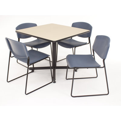 Regency Hospitality Four Zeng Chairs with Square Table