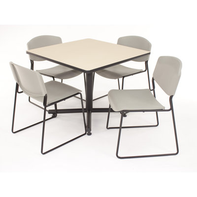 Regency Hospitality Four Zeng Chairs with Square Table