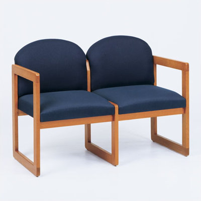 Lesro Classic Two Seats with Arm Sled Base