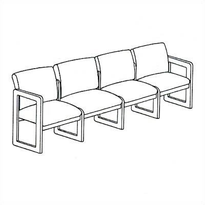 Lesro Classic Four Seats with Full Back