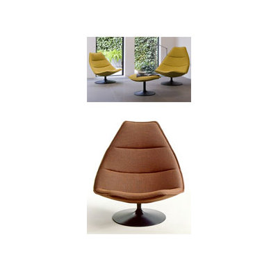 Artifort 585 Chair and Ottoman by Geoffrey Harcourt