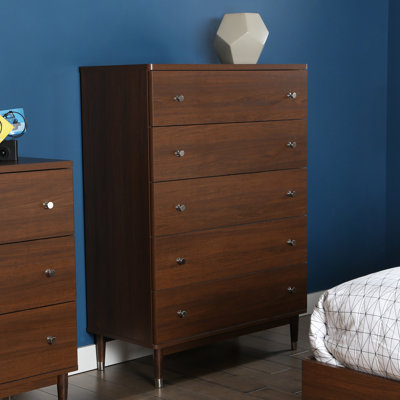 Olly Mid-Century Modern 5 Drawer Chest by South Shore -image