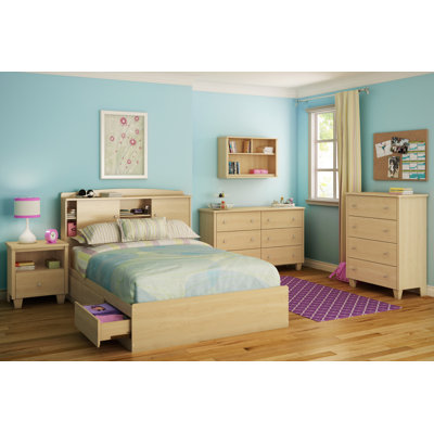 South Shore Clever Room Wall Storage in Natural Maple
