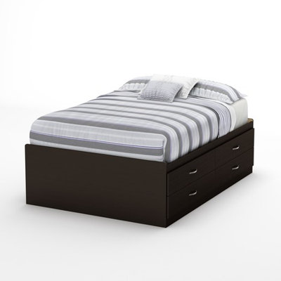 Step One Full Storage Platform Bed by South Shore -image