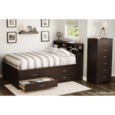 Step One Full Platform Bed with Optional Chest by South Shore -image