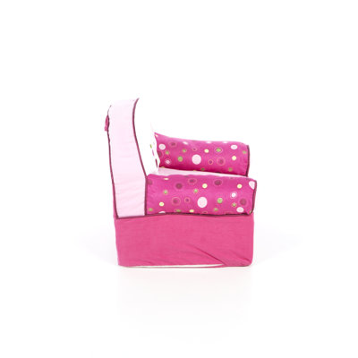 Lambs & Ivy Raspberry Swirl Kid's Recliner