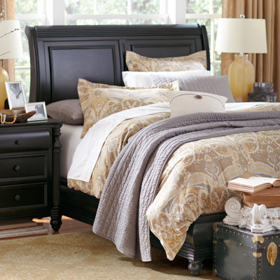 Everett Sleigh Bed by Birch Lane -image