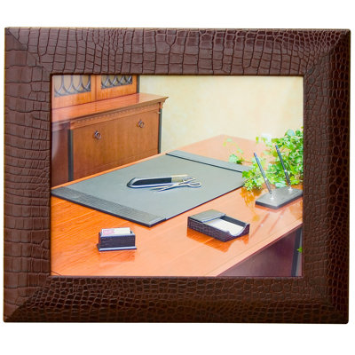 Dacasso 2000 Series Crocodile Embossed Leather Picture Frame