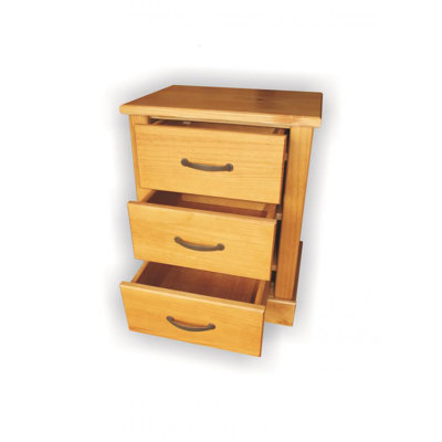 3 Drawer Argo Nightstand by Just Cabinets Furniture and More -image