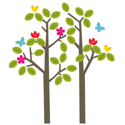 WallCandy Arts Seasons Tree