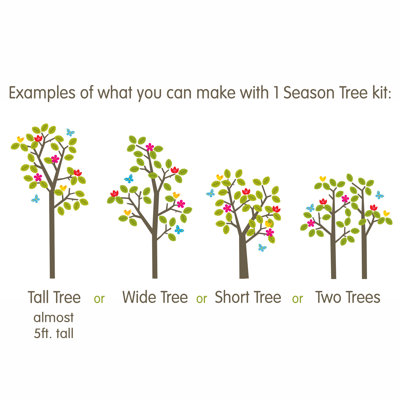WallCandy Arts Seasons Tree