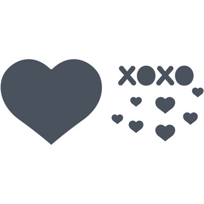 WallCandy Arts Chalkboard Heart