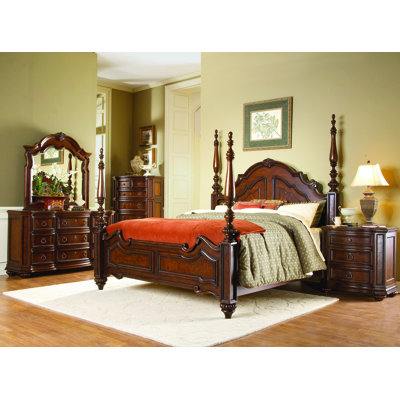1390 Series Four Poster Bed by Woodbridge Home Designs -image