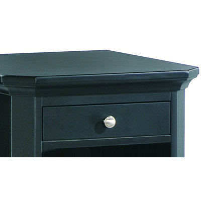 Woodbridge Home Designs 8891 Series One Drawer CPU Cabinet in Black