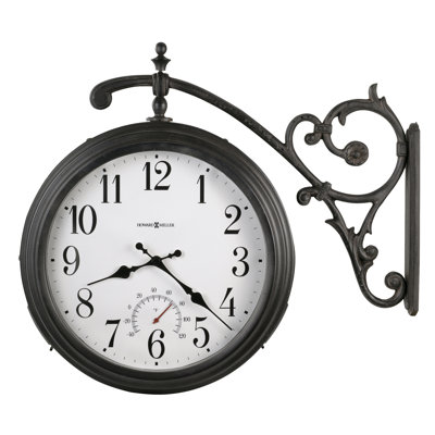 Howard Miller&reg; Luis Indoor / Outdoor Quartz Wall Clock