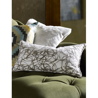 Blissliving Home Perla Pillow in Silver Gray