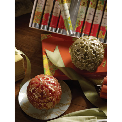 Blissliving Home Casbah Sphere in Olive / Gold
