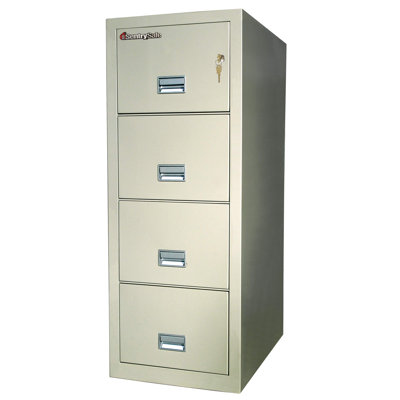Sentry Safe 1 Hr Fireproof Key Lock 4 Drawer Letter File Safe